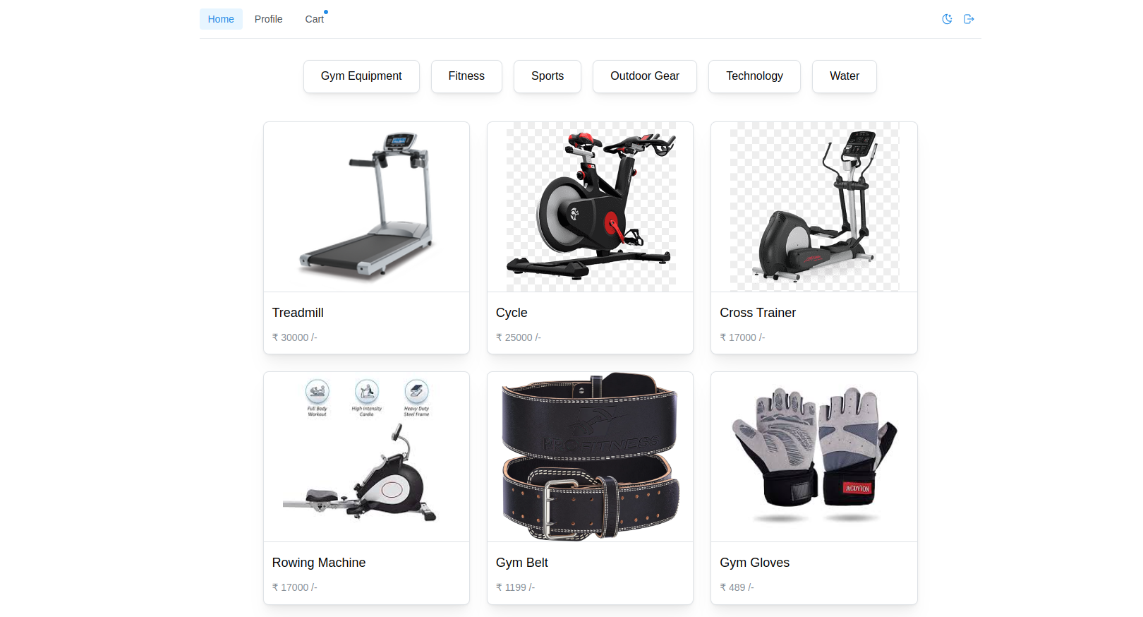 Vendro demo store front